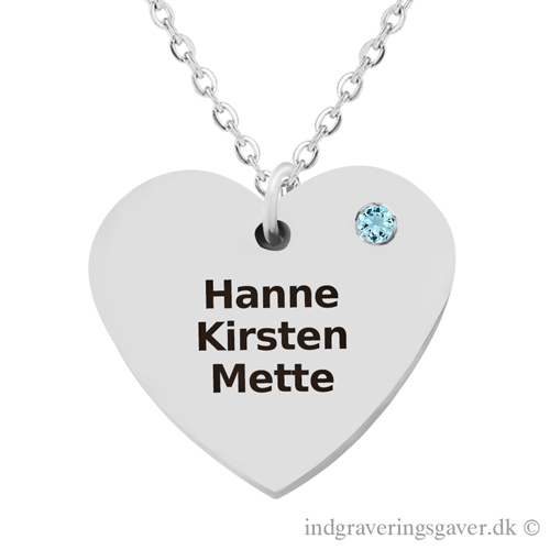 halskæde med gravering, halskæde med indgravering, smykker med gravering, smykker med indgravering, navnehalskæde, halskæde med navn