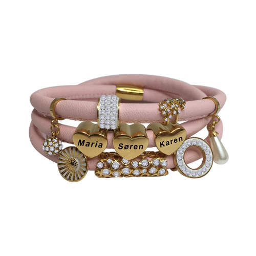 armbånd med gravering, armbånd med gravering til kvinder, armbånd til kvinder, armbånd til kvinder læder, læderarmbånd til kvinder med charms, læderarmbånd kvinder, armbånd læder